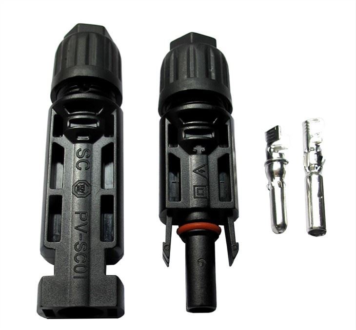 Konektor solárního panelu s drátem 4 mm