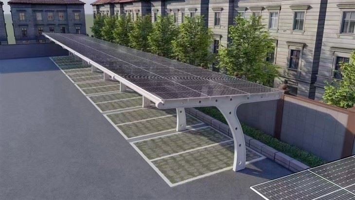 Parkoviště se sluneční soustavou